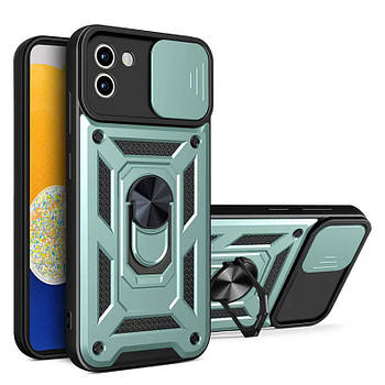 Ударостійкий чохол Camshield Serge Ring для Samsung Galaxy A03 Green