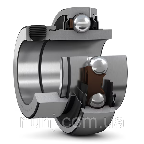 Підшипник YEL-207-2F-AG SKF розміри: 35*72*51,1 самоустановлюваний типу SA, фото 1