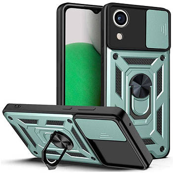 Ударостійкий чохол Camshield Serge Ring для Samsung Galaxy A03 Core Green