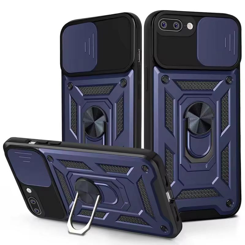 Ударостійкий чохол Camshield Serge Ring для Apple iPhone 7 plus / 8 plus (5.5") Blue, фото 1