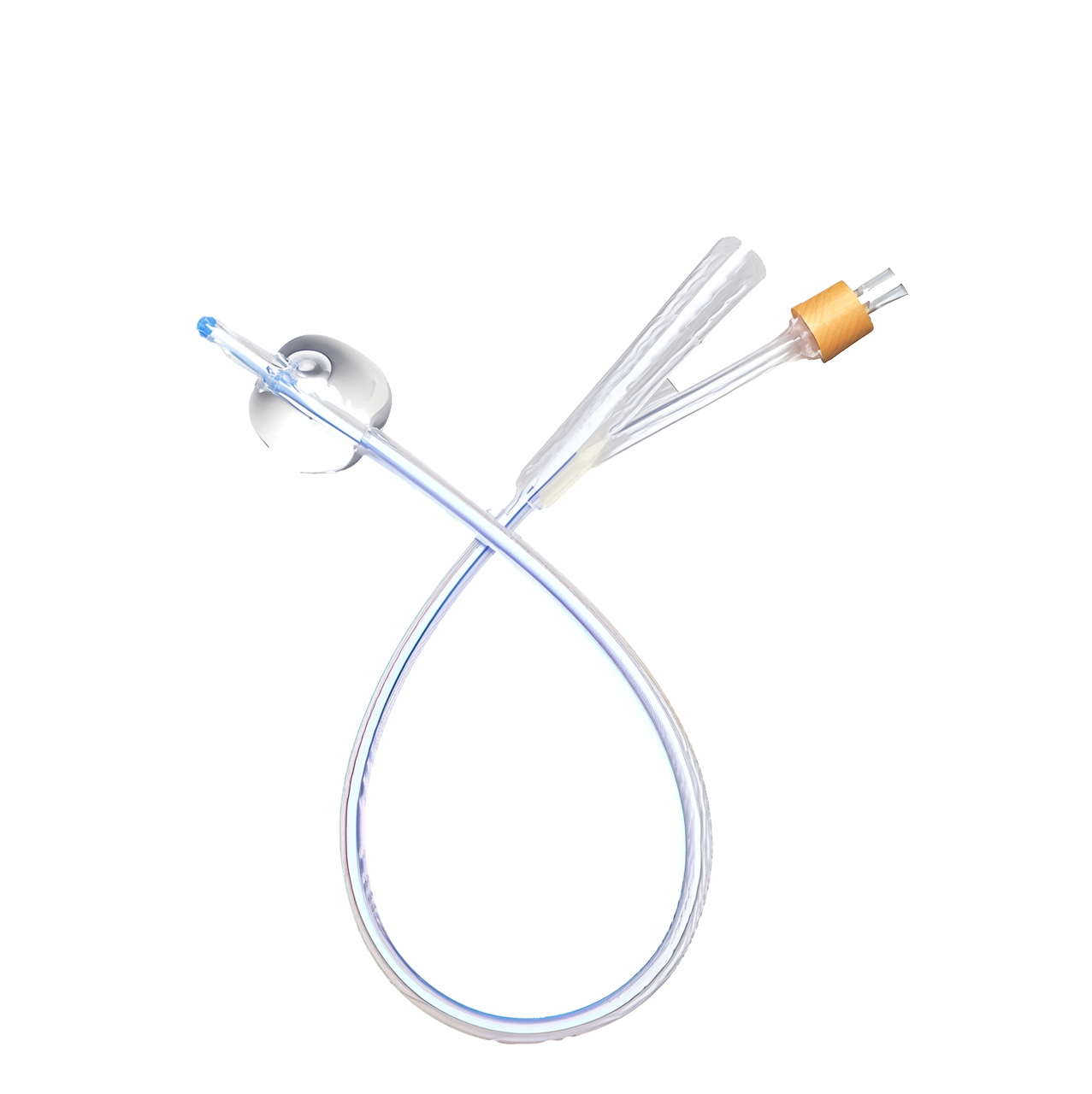 Нефростома силіконова Foley 12F 45cm з балоном відкритий кінчик, фото 1