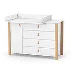 Комод Верес Монако 1200 35.2.35.2.15, біло/буковий, білий/беж, фото 4