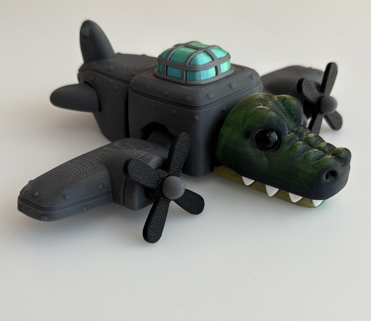 Бомбарділо Крокоділо Bombardiro Crocodilo іграшка-мем Italian Brainrot персонаж TikTok 14 см, фото 1