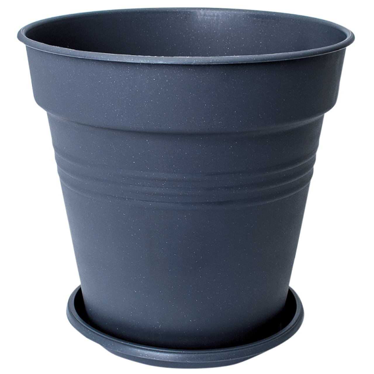 Вазон Глорія круглий з підставкою 23х22 см 6.6 л граніт Алеана, фото 1