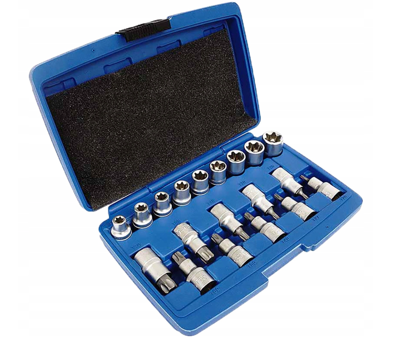 Набір торцевих головок та біт TORX 19 шт. Silver SK-019-03, фото 1