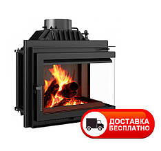 Камінна топка Kratki Simple/M/S 8 кВт з правим бічним склом P/BS чавунна