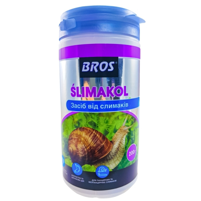 Засіб від слимаків "Bros Slimakol" 200г в пляшці, фото 1