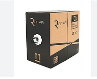 Кабель КВП UTP 4x2x0.5 4 пари 24 AWG Ritar 100м CCA білий для внутрішньої проводки і відеоспостереження BZN