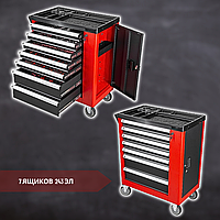 Візок з інструментами для майстерні TIREX TIREX243 7 ящиків 243 ел