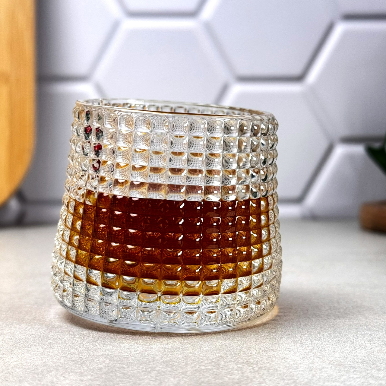 Набір обертових склянок для віскі 6 шт 170 мл Шоколад