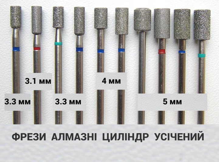 Манікюрні насадки алмазні для манікюру