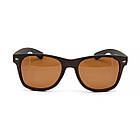 Окуляри Ray Ban Wayfarer 2140 polarized коричневі, матова оправа, фото 3