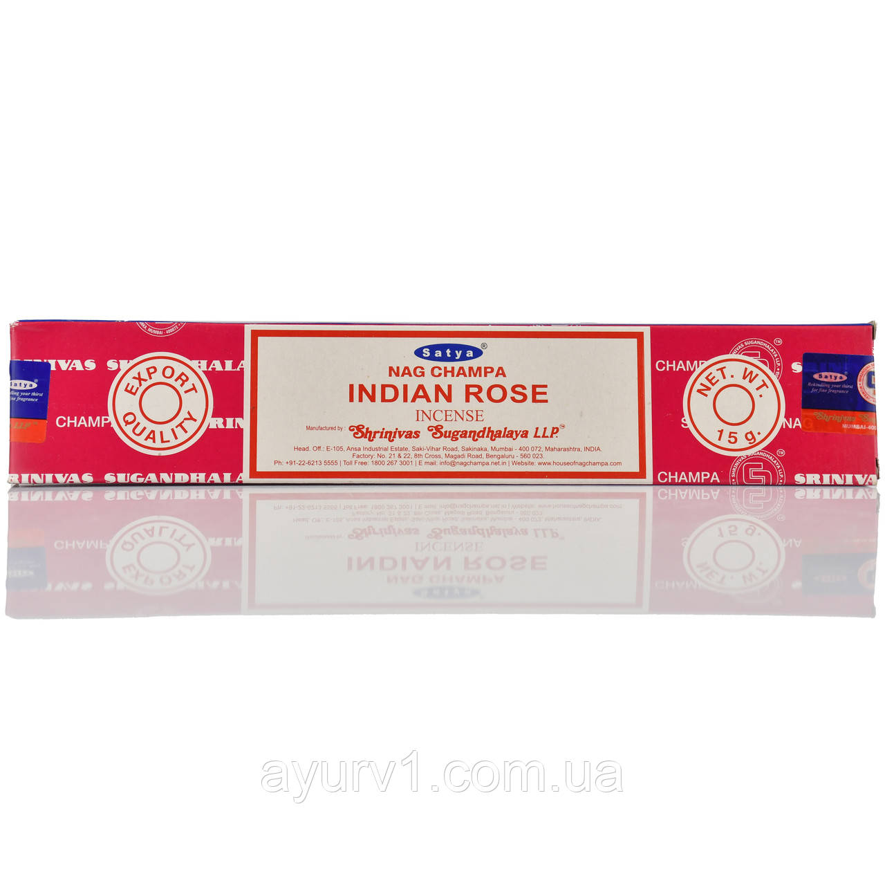 Аромапалички, Благовина, "Сатья" — "Satya", Indian Rose, 15 гр