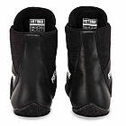 Боксерки шкіряні для тренувань і змагань Fistrage Fight Gear 4570 розмір 42 Black, фото 6