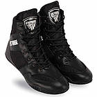 Боксерки шкіряні для тренувань і змагань Fistrage Fight Gear 4570 розмір 42 Black, фото 3