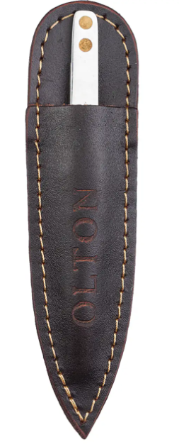 Пінцет для брів Olton у шкіряному чохлі, фото 1