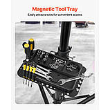 Vevor 310272 Підставка для ремонту велосипедів 38,56 кг, стійка для складання велосипедів з лотком для інструментів, фото 6