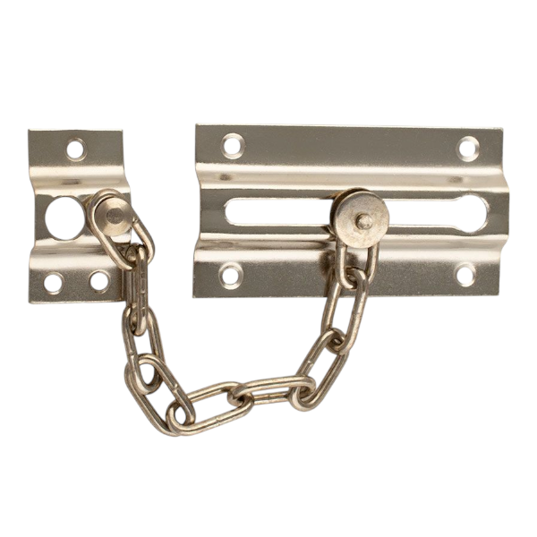 Дверний ланцюжок 85*45 мм PC/хром, Обмежувач відчинення дверей