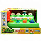 Ігровий центр “Діно” укр (молоток, стукалка, пальчикова гра, підсвічування, пісня, в коробці), фото 2