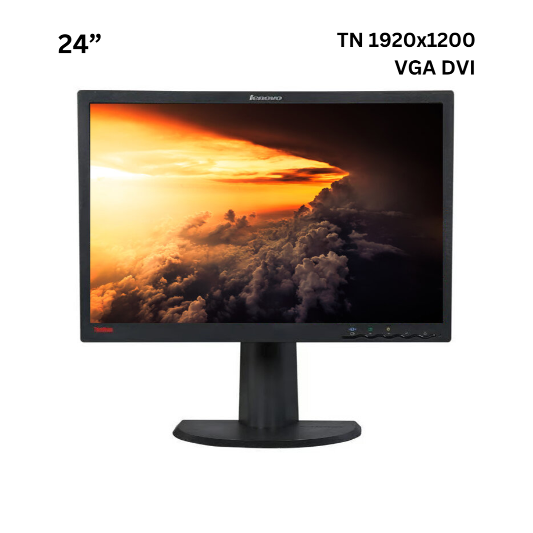 Монітор 24" Lenovo ThinkVision LT2440pwC/TN 1920x1200 Full HD/16:10/VGA DVI USB Б/В
