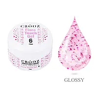 Crooz Гель для нарощування Flora Touch Gel №06 з квітками, 15 ml