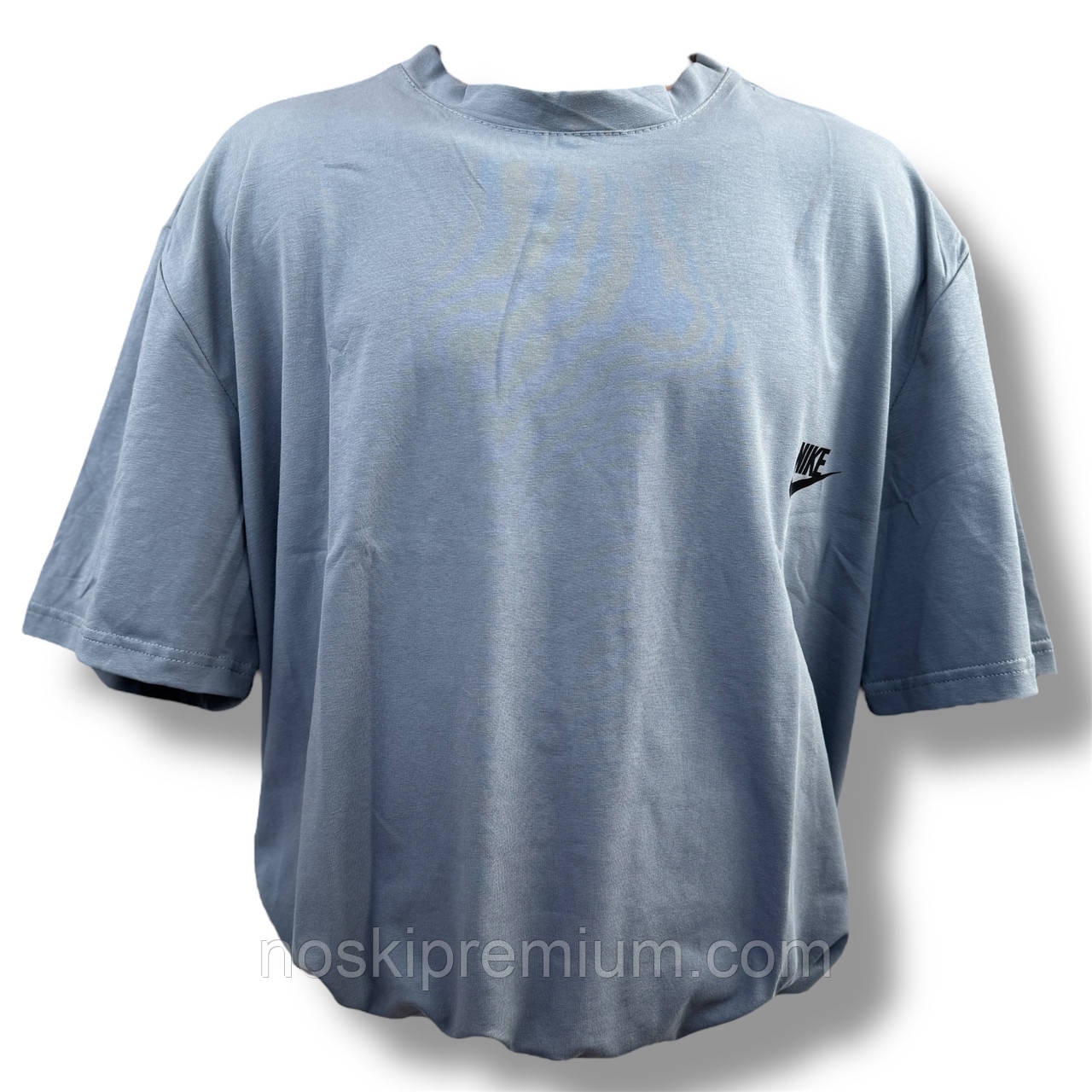 Футболка чоловіча стрейчева батал Nike, Туреччина, розміри 56-64, темно-сіра, 011885, фото 1