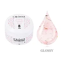 Crooz Гель для нарощування Flora Touch Gel №08 з квітками, 15 ml