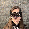 Ажурна мережива маска карнавальна чорна маска МА-07, фото 3