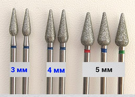 Фрези для манікюру алмазні професійні
