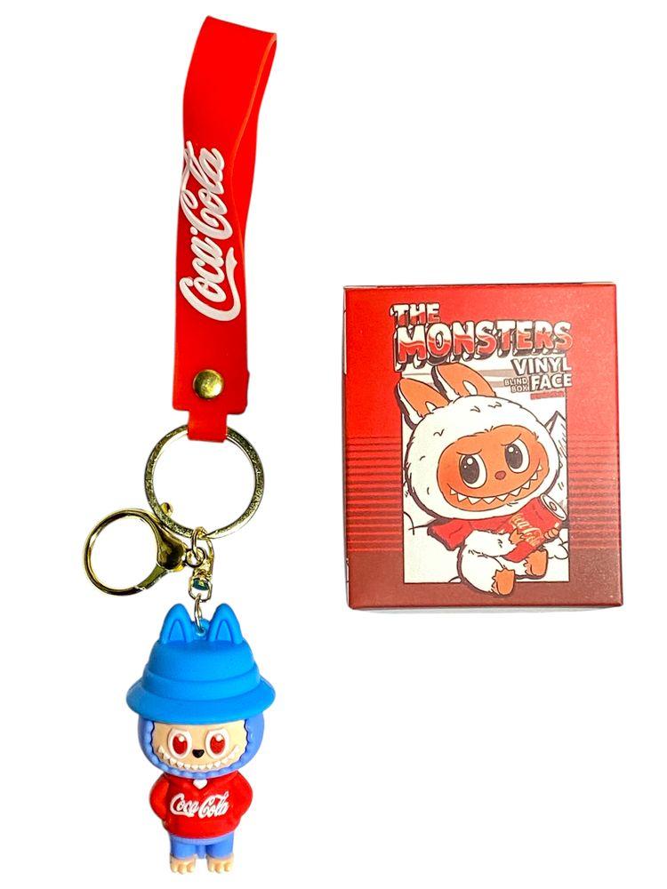 Брелок іграшка для ключів на рюкзак або сумку, Labubu та Coca-Cola 7 см- (мікс), фото 1