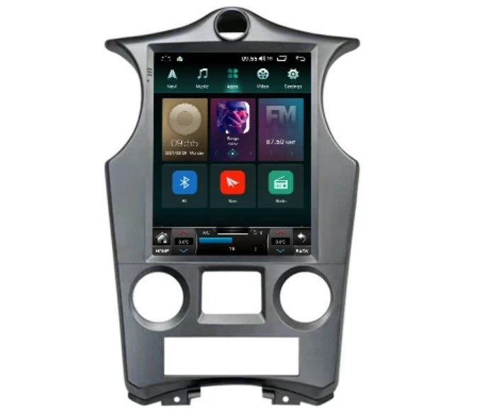 Штатна магнітола TORSSEN Tesla style Kia Carens 2006-2016 climate T97-464