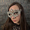 Карнавальна маска зі стразами, маскарадна маска МА-011, фото 2