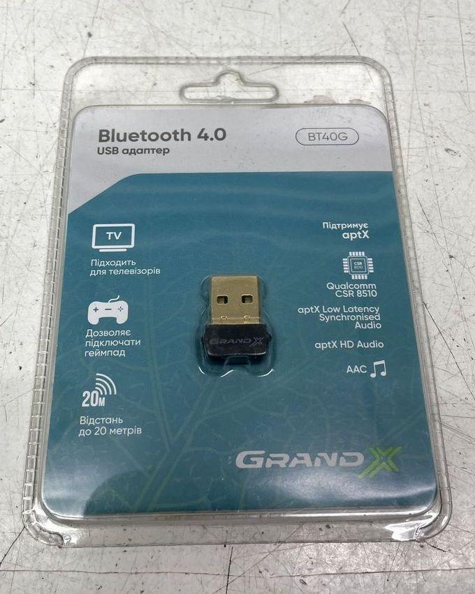 Bluetooth адаптер USB Grand-X BT40G aptX (V4,0/4,1 Master&Slave|Low Energy|LTE)