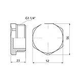 Заглушка чавунна радіаторна 1/4 НР права, фото 2