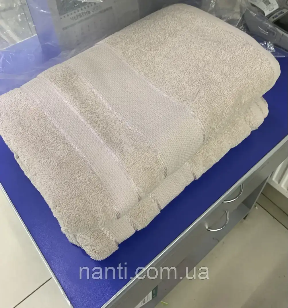 Простирадло махрове Aisha 150х200 Пудрово-фіолетове, фото 1