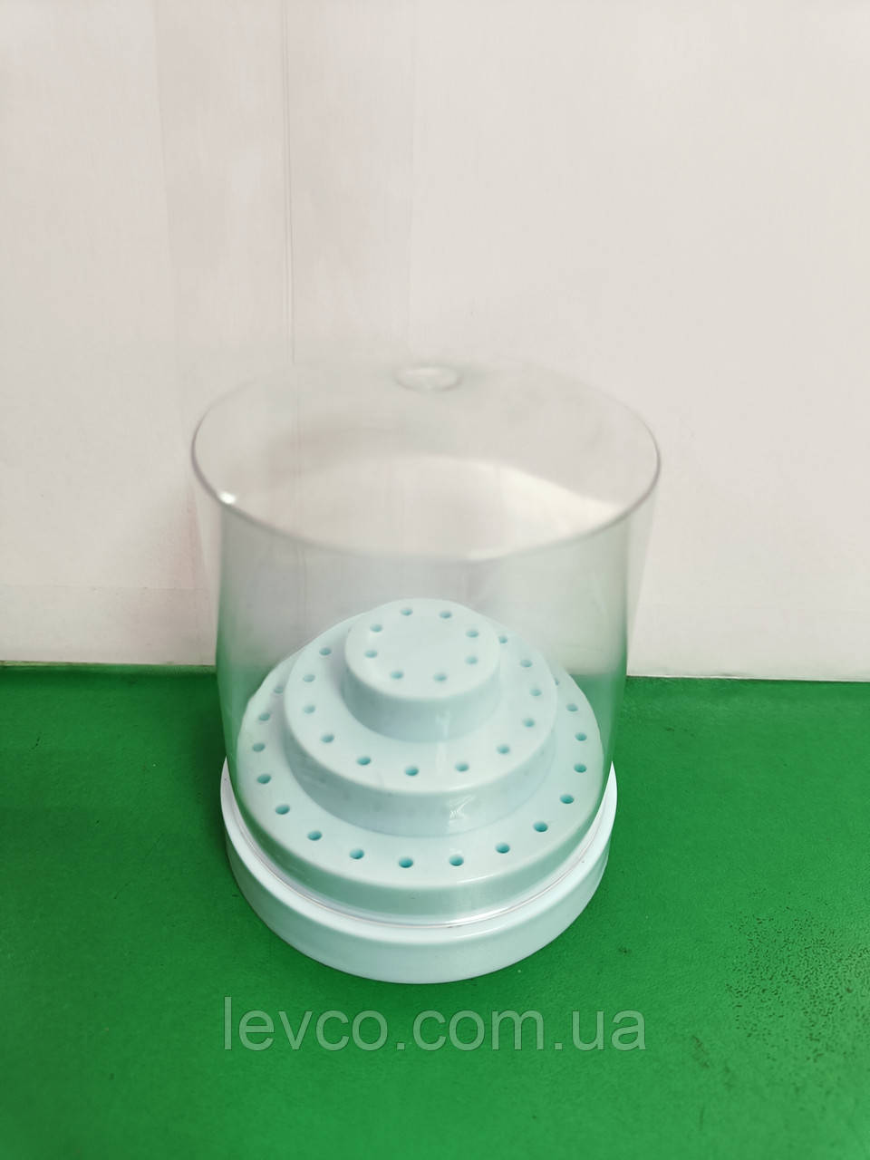 ПІДСТАВКА ДЛЯ БОРІВ КРУГЛА ПЛАСТИК. НА 48 ШТУК З КРИШКОЮ  КИТАЙ, фото 1