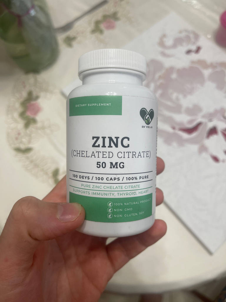 Цинк цитрат 10 мг. En`vie Lab 100 капсул - фото покупців 1