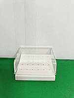 ПІДСТАВКА ДЛЯ БОРІВ ПЛАСТИК.  ТИП МАНІ НА 24 ШТУКИ З КРИШКОЮ