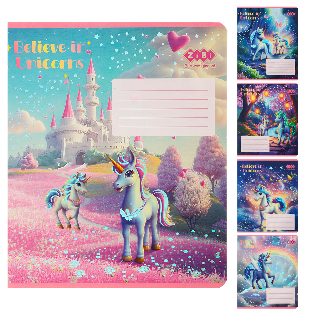 Зошит учнівський шкільний UNICORN, 12 арк. KIDS LINE