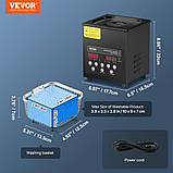 Ультразвукова машина для чищення VEVOR 2L з нагрівачем кошика та таймером 60 Вт 323817, фото 7