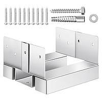 Vevor 313200 Внутрішні розміри опор для стовпів 10x: 139,5x141,5 мм для 139,7x139,7/139,7x152,4 мм