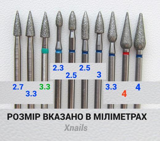 Для манікюру Куля Коротка фрези алмазні манікюрні