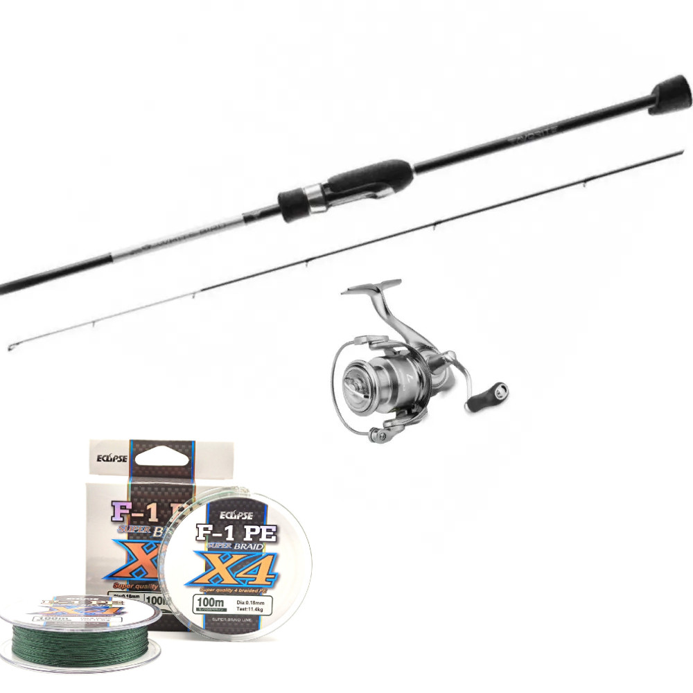 WILD SWANS BRANCH カラビナM Набор ультралайт (Спининг Favorite White Bird 2.29m 1.5-7г +