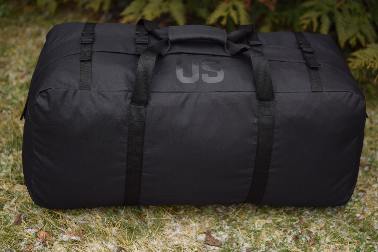Армейська сумка US 65 літрів, водонепроникна, військовий баул тактичний рюкзак Чорний НГУ ВСУ ЗСУ, фото 1