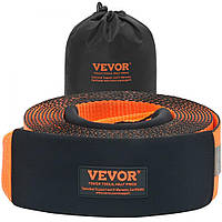 Буксирувальний ремінь VEVOR 101,6 мм x 9,1 м, міцність на розрив 21092 кг, потрійні посилені петлеві ремені,