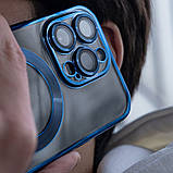Чохол Metal Matte Case with Magnetic Ring iPhone 14 Pro midnight blue (54513), фото 4