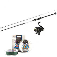 Набір ультралайт (Спінінг Favorite White Bird 2.29m 1.5-7г + Катушка Ryobi Inspire 1000 + Шнур у подарунок)