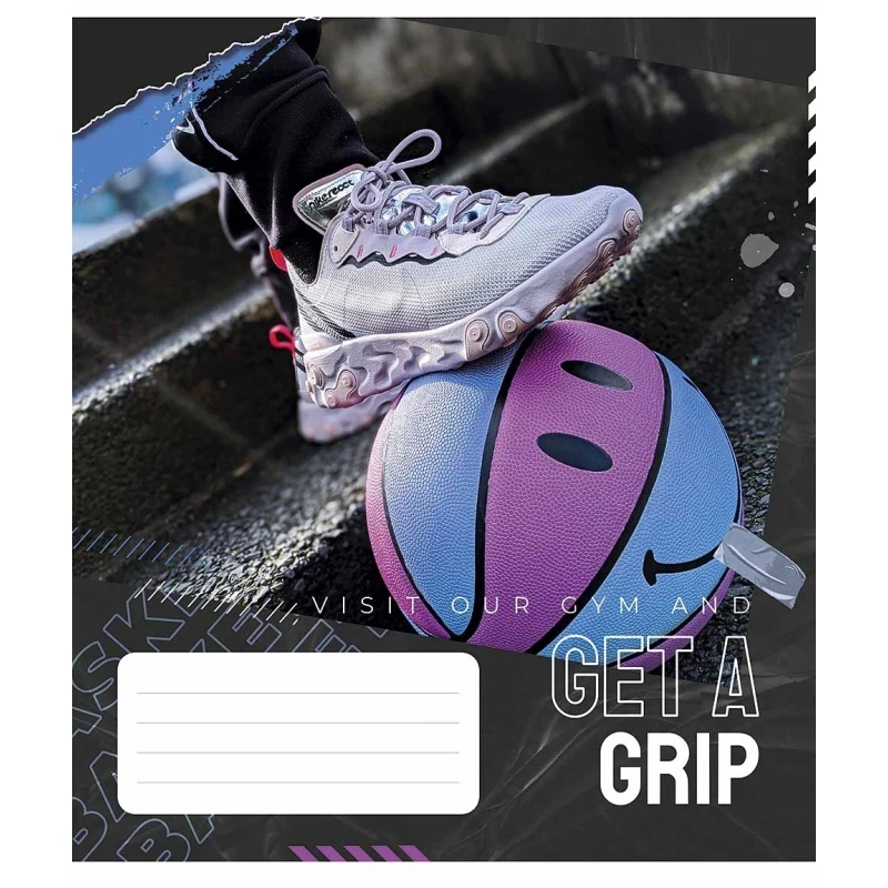 Зошит 48 аркушів у лінію Школярик Get a grip 048-3304L