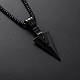 Кулон чорний наконечник Коп'я Судьби титанова сталь оберіг 60 см IgnisFlos356, фото 2