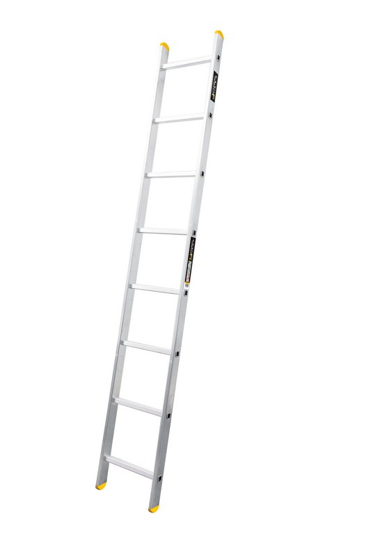 Драбина алюмінієва MASTERTOOL односекційна приставна 8 щаблів h = 3500 мм max 150 кг 79-1508, фото 1